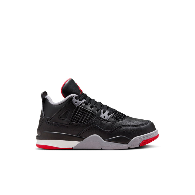 Jordan 4 Retro Little Kids' Shoes (PS) 'Black/Fire Red'