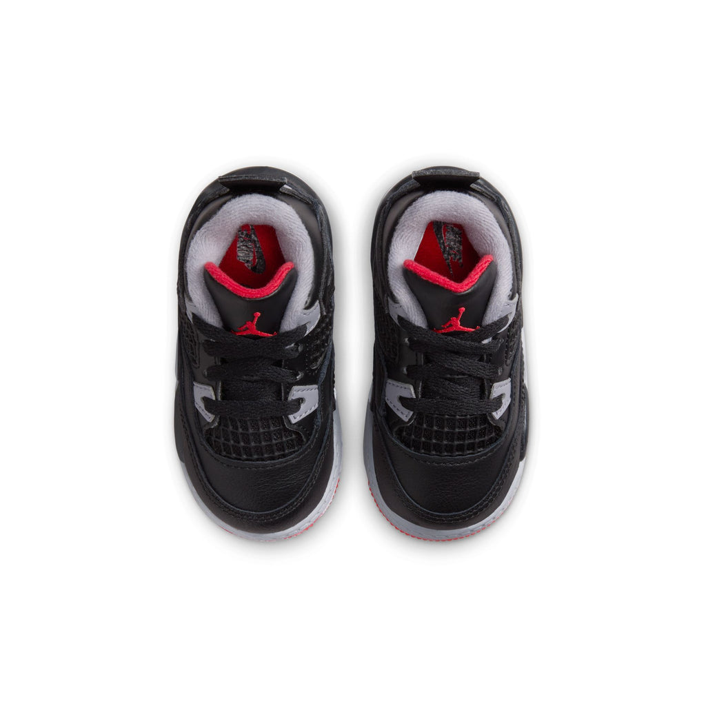 Jordan 4 Retro Baby/Toddler Shoes (TD) 'Black/Fire Red'