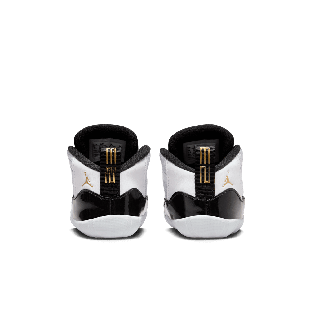 Jordan 11 Crib Bootie 'White/Black/Gold'