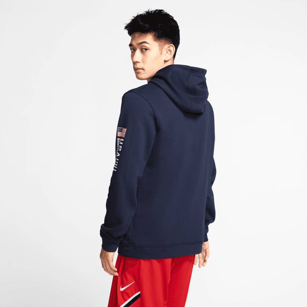 USA Nike Club Fleece Men's Basketball Pullover 'Obsidian'