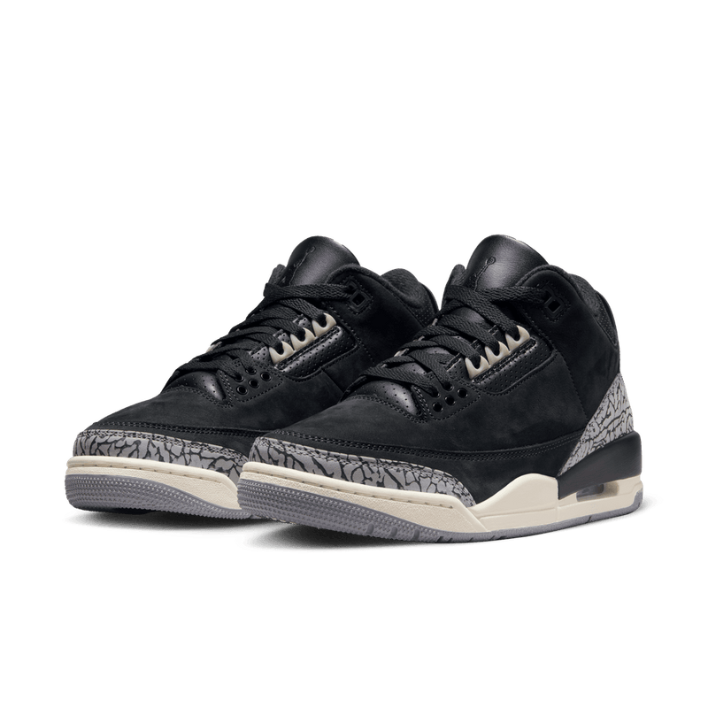 Air Jordan 3 Retro Women's Shoes "Off Noir" 'Black/Sail'
