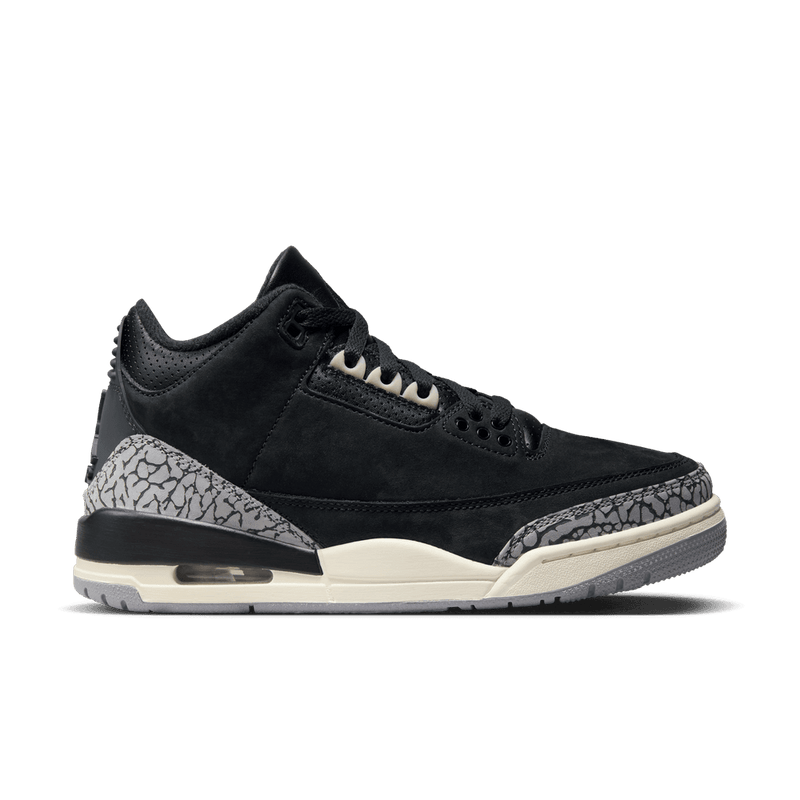 Air Jordan 3 Retro Women's Shoes "Off Noir" 'Black/Sail'