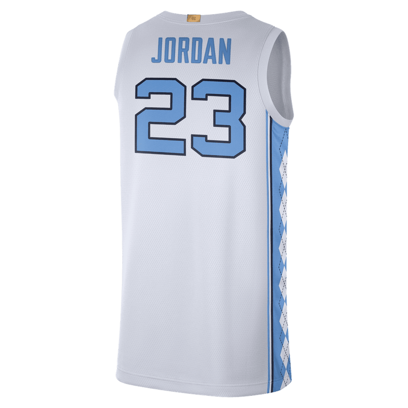 Jordan College (UNC) Men's Limited Basketball Jersey 'White/Valor/Blue'