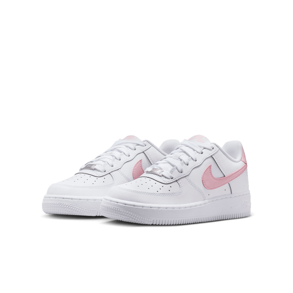 Nike Air Force 1 Big Kids' Shoes1 (GS) 'White/Soft Pink'