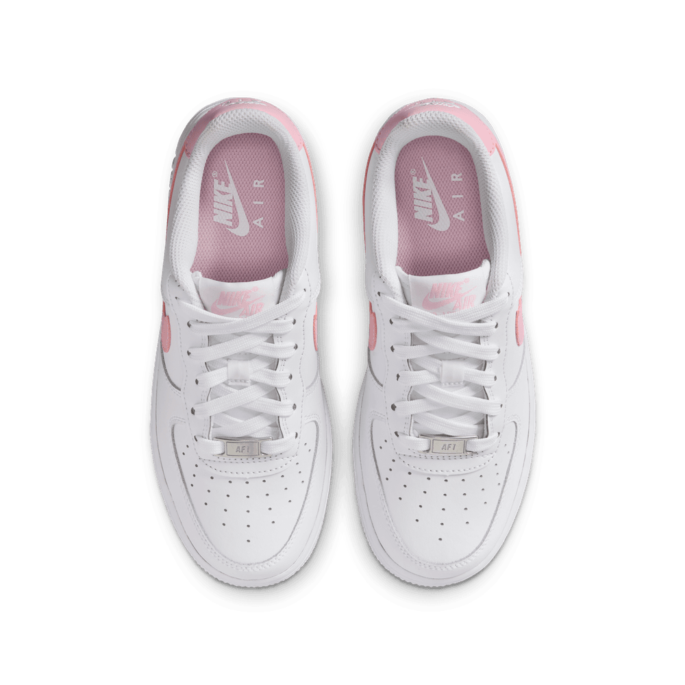 Nike Air Force 1 Big Kids' Shoes1 (GS) 'White/Soft Pink'