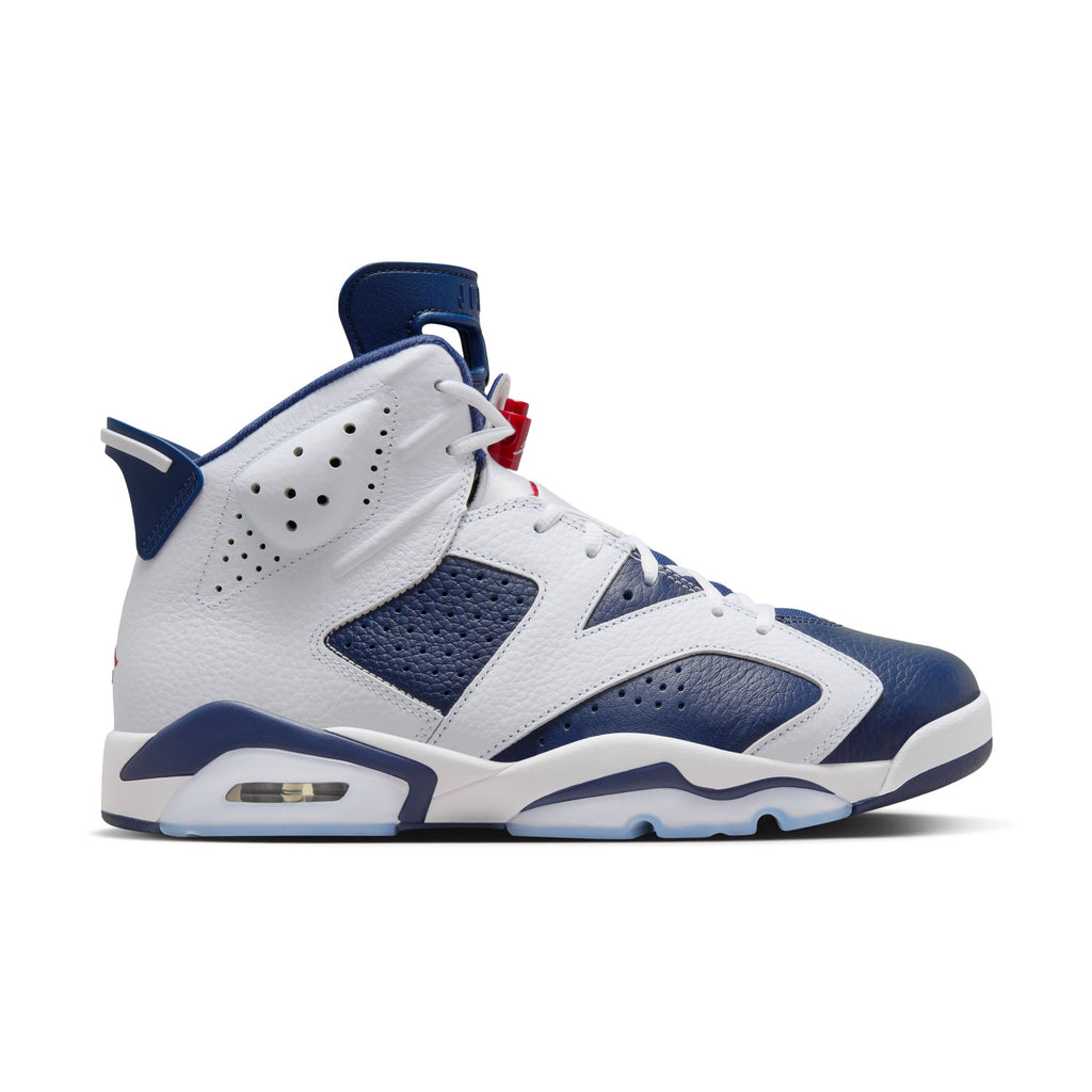 Air Jordan 6 Retro "White and Midnight Navy" Men's Shoes 'White/Red/Navy'