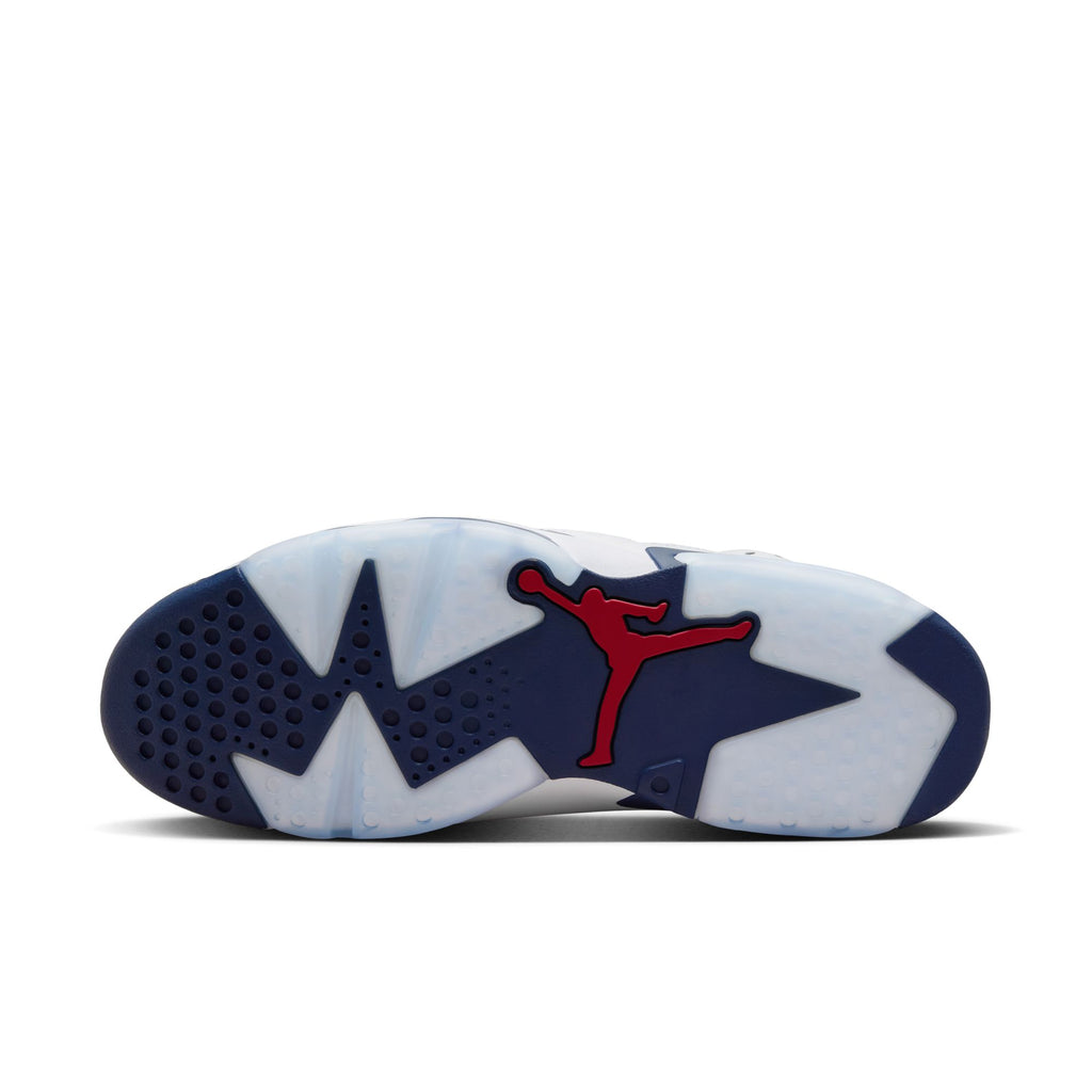 Air Jordan 6 Retro "White and Midnight Navy" Men's Shoes 'White/Red/Navy'