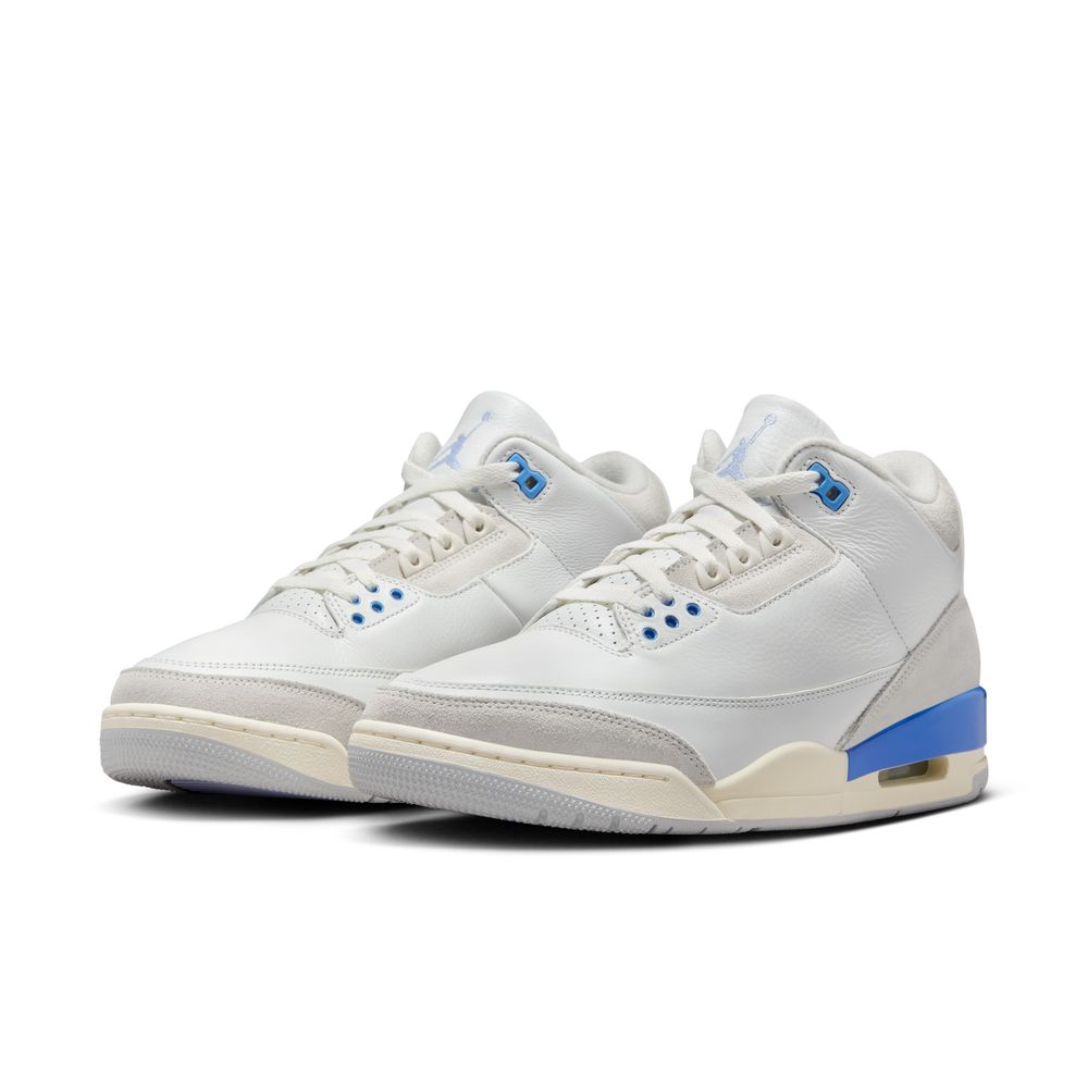 Air Jordan 3 Retro "Lucky Shorts" Men's Shoes 'White/Hydrogen Blue/Legend Blue'