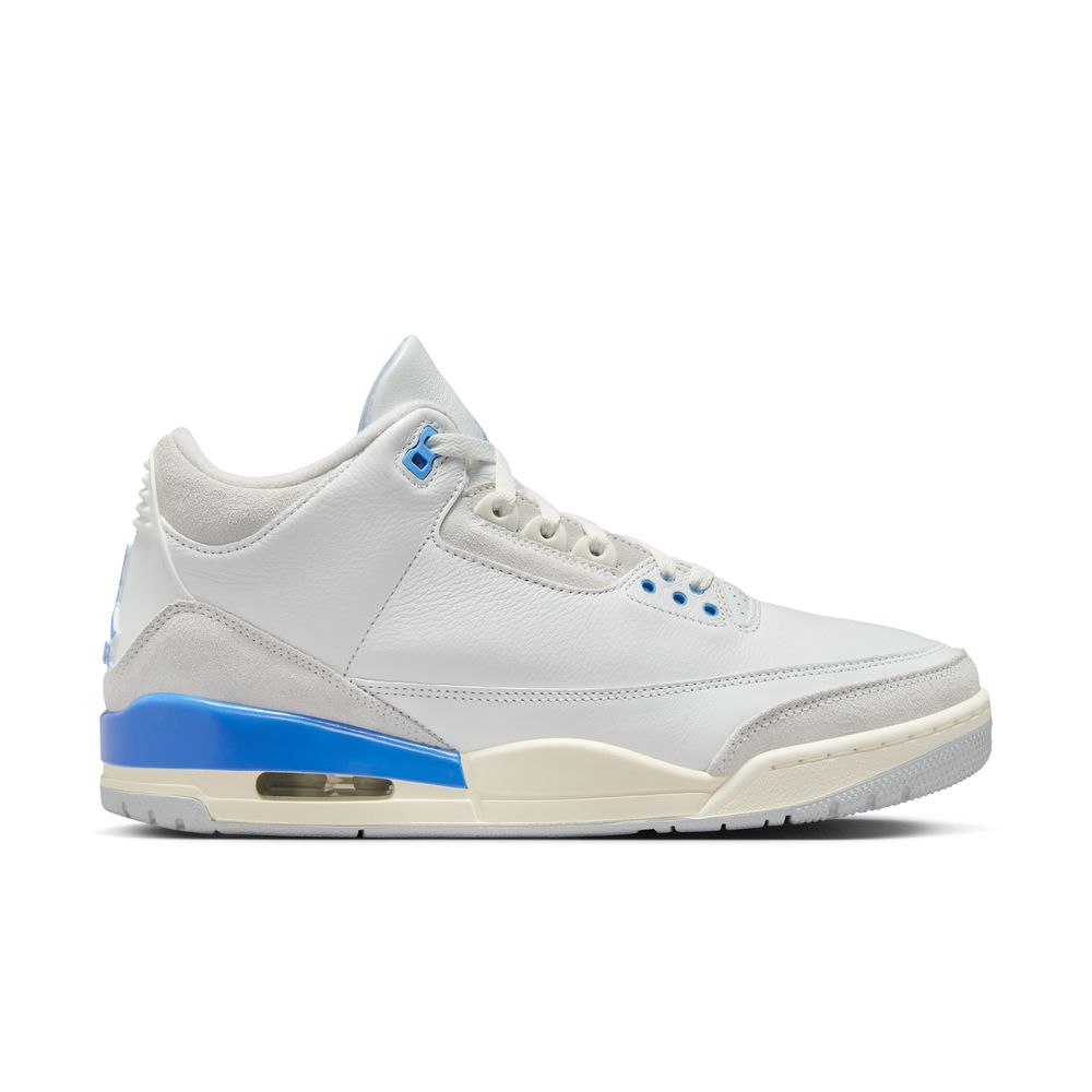 Air Jordan 3 Retro "Lucky Shorts" Men's Shoes 'White/Hydrogen Blue/Legend Blue'