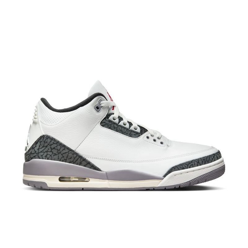 Air Jordan 3 Retro "Cement Grey" Men's Shoes 'White/Red/Cement Grey'