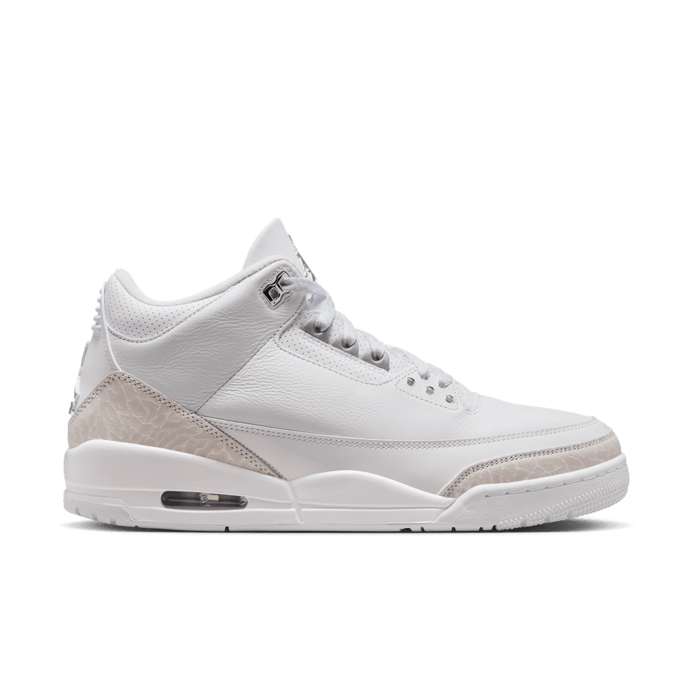 Air Jordan 3 Retro "Pure Money" Men's Shoes 'White/Silver'