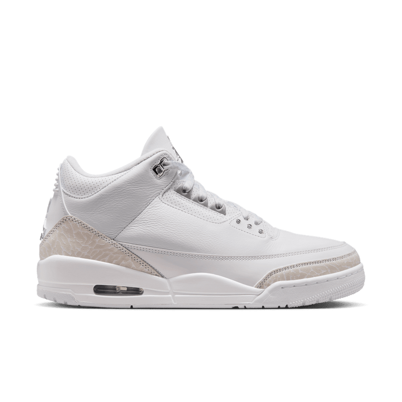 Air Jordan 3 Retro "Pure Money" Men's Shoes 'White/Silver'