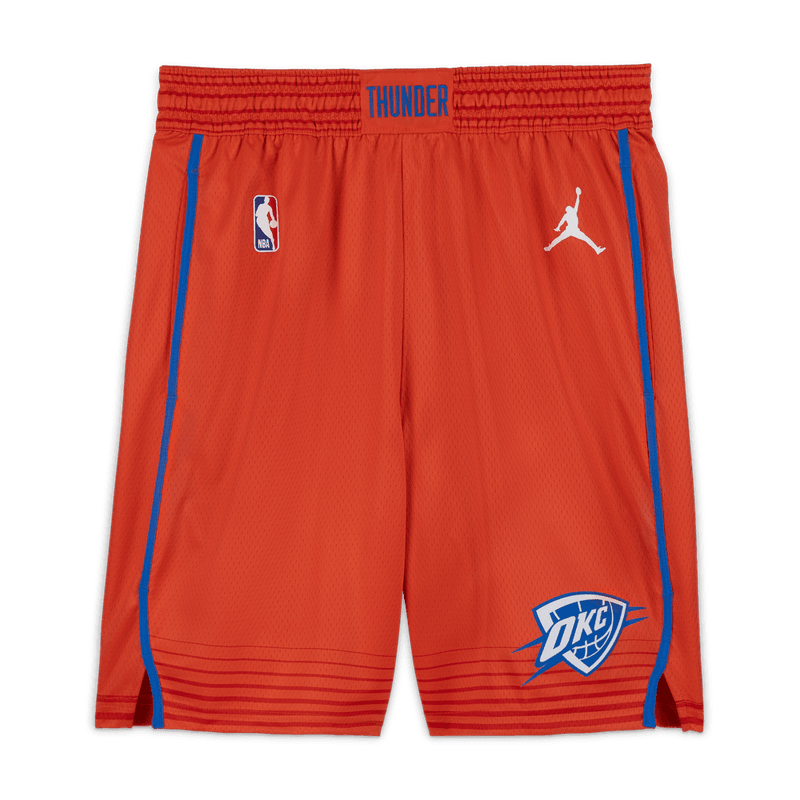 Oklahoma City Thunder Statement Edition 2025 Men's Jordan NBA Swingman Shorts 'Orange/Blue/White'