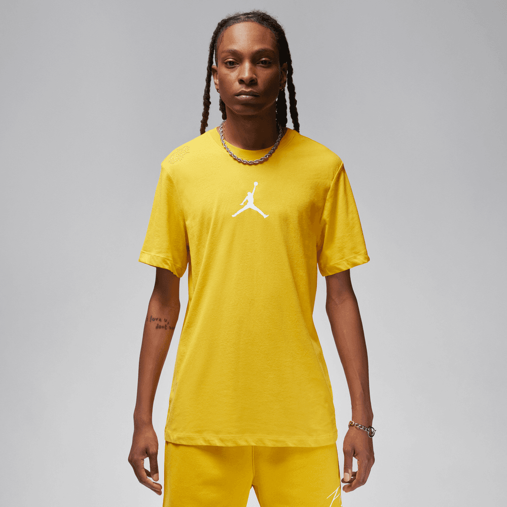 Jordan Jumpman Men's T-Shirt 'Yellow Ochre/White'