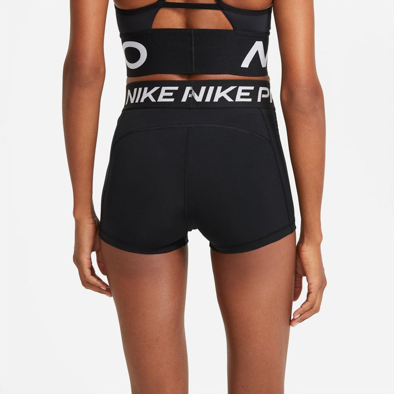 Nike Pro Women's 3" Shorts 'Black/White'