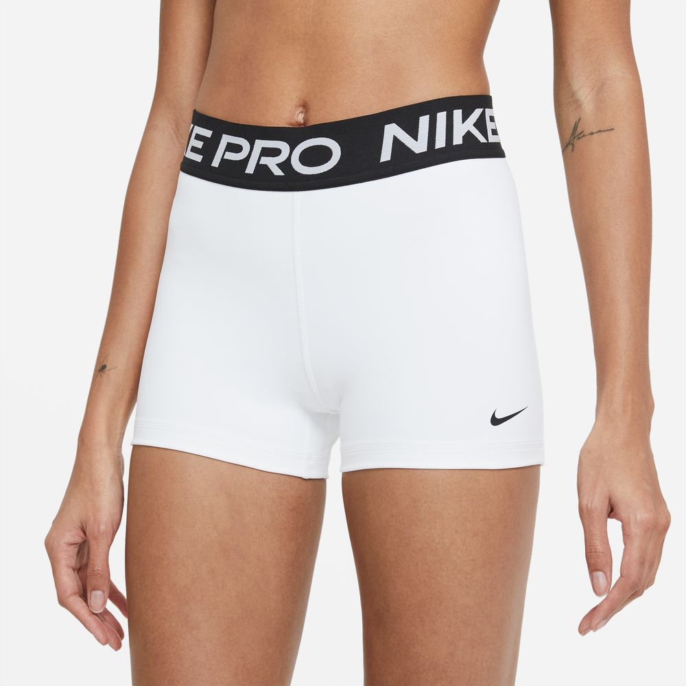 Nike Pro Women's 3" Shorts 'White/Black'