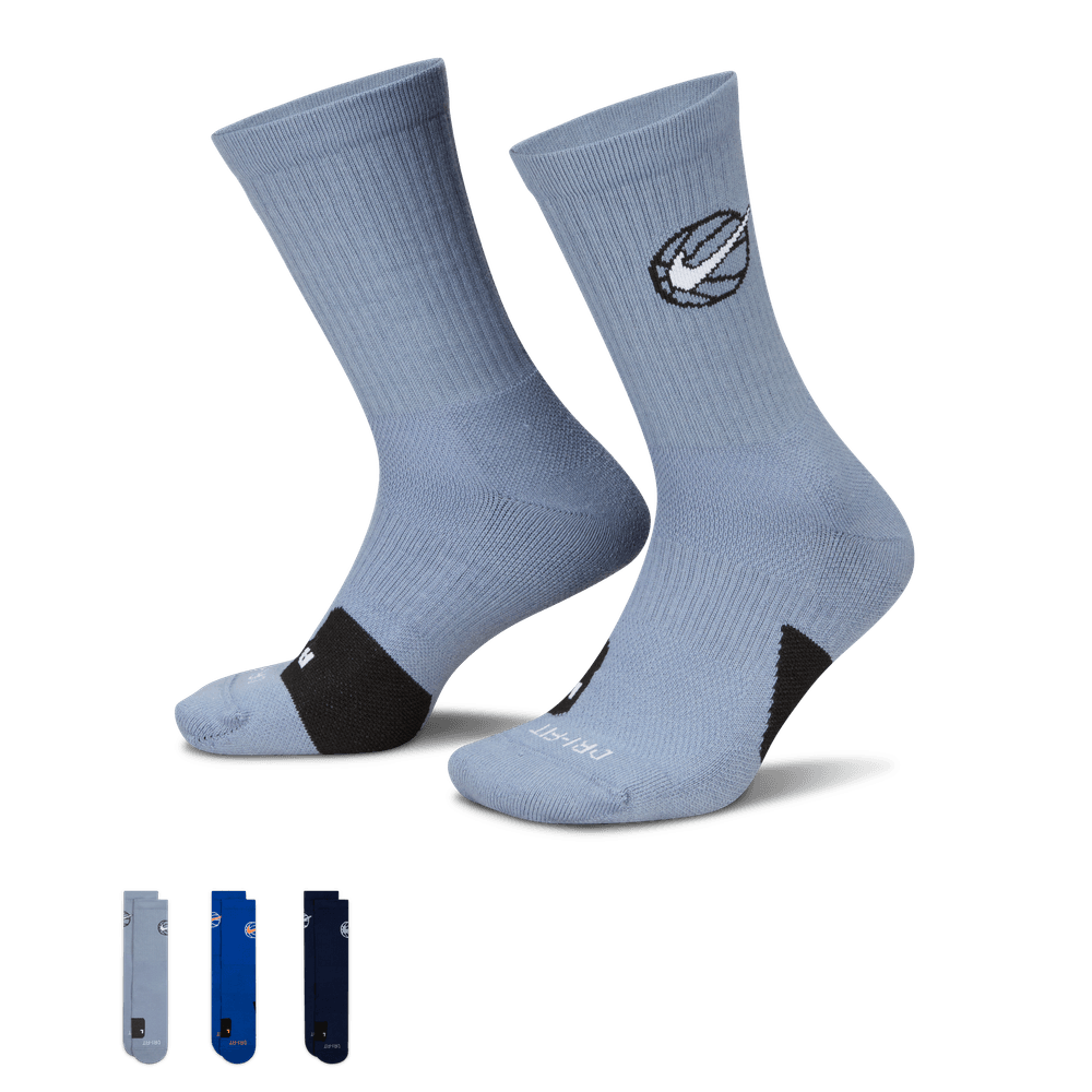 Nike Everyday Crew Basketball Socks (3 Pair) 'Multi Color'