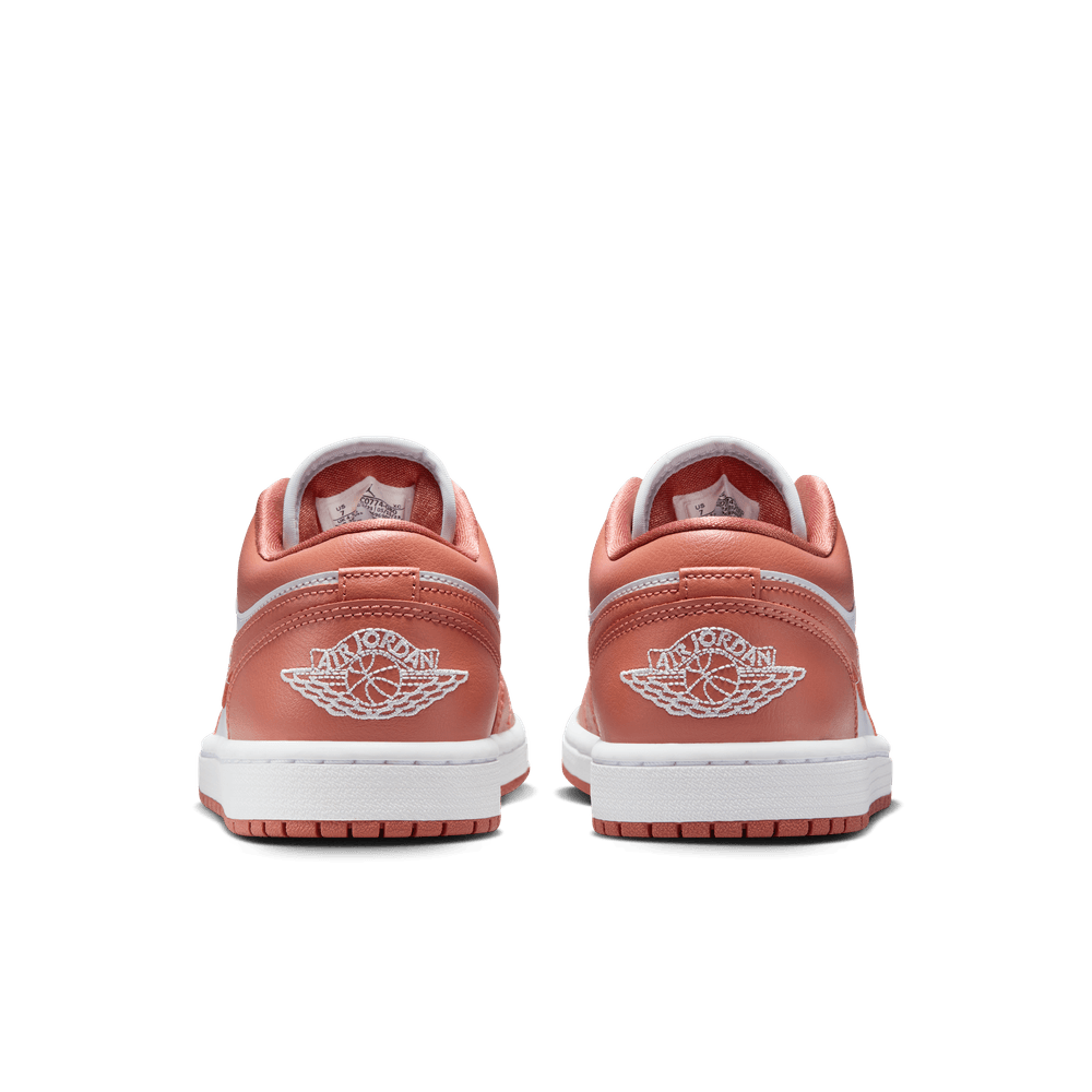 Air Jordan 1 Low Women's Shoes 'Pure Platinum/Orange/White'