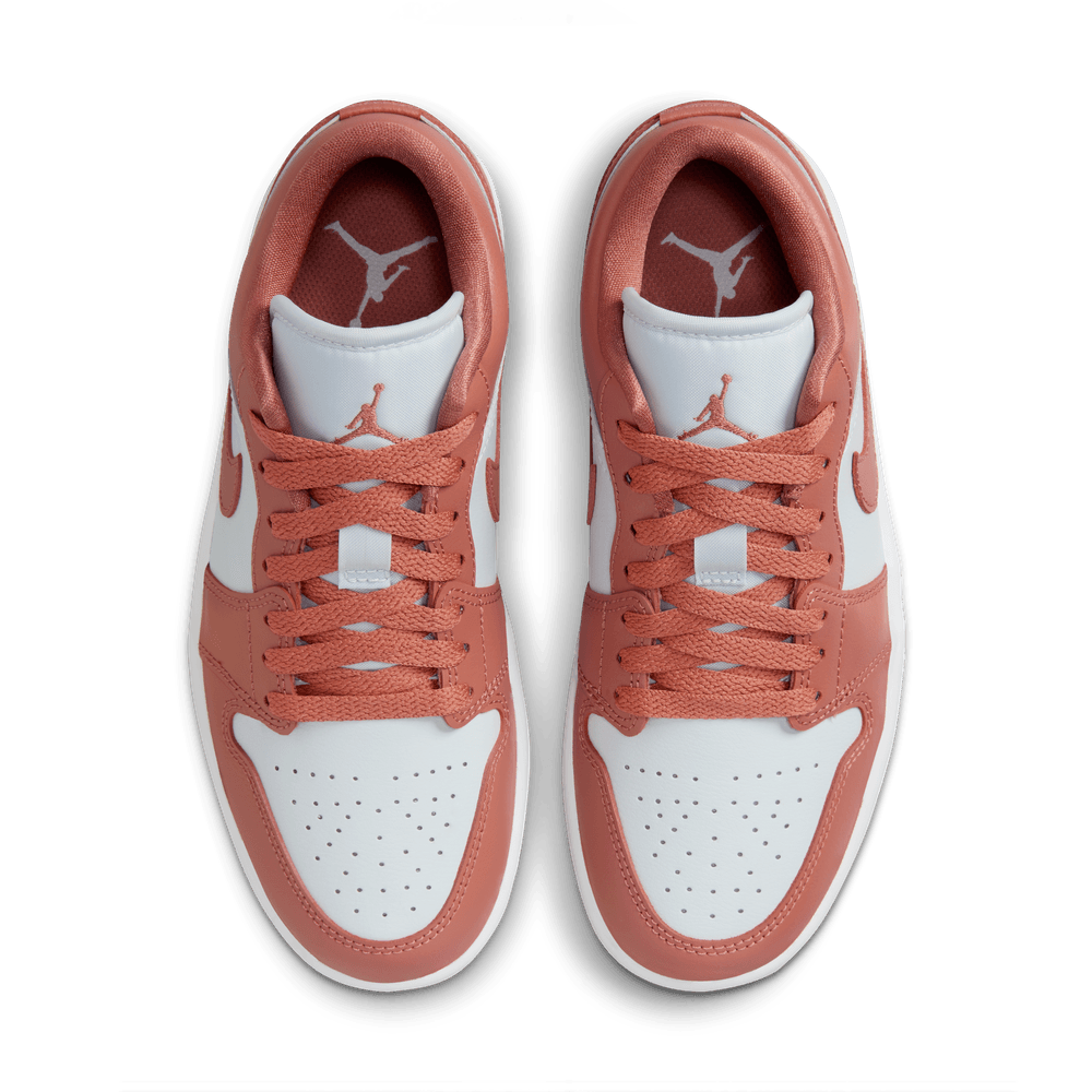 Air Jordan 1 Low Women's Shoes 'Pure Platinum/Orange/White'