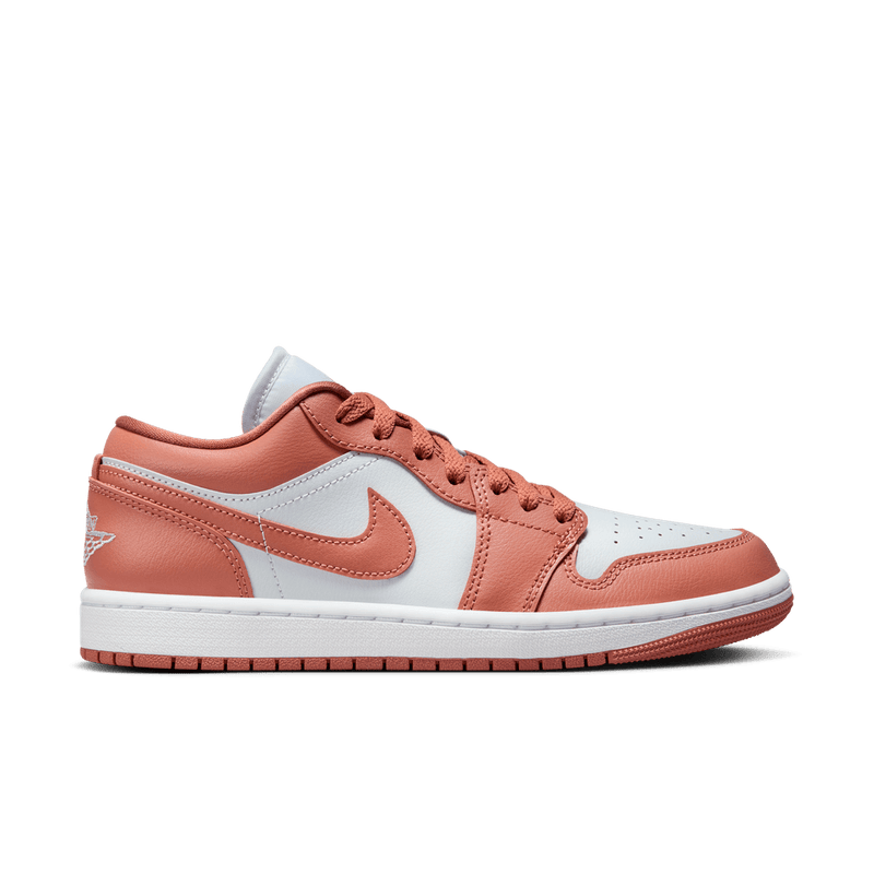 Air Jordan 1 Low Women's Shoes 'Pure Platinum/Orange/White'