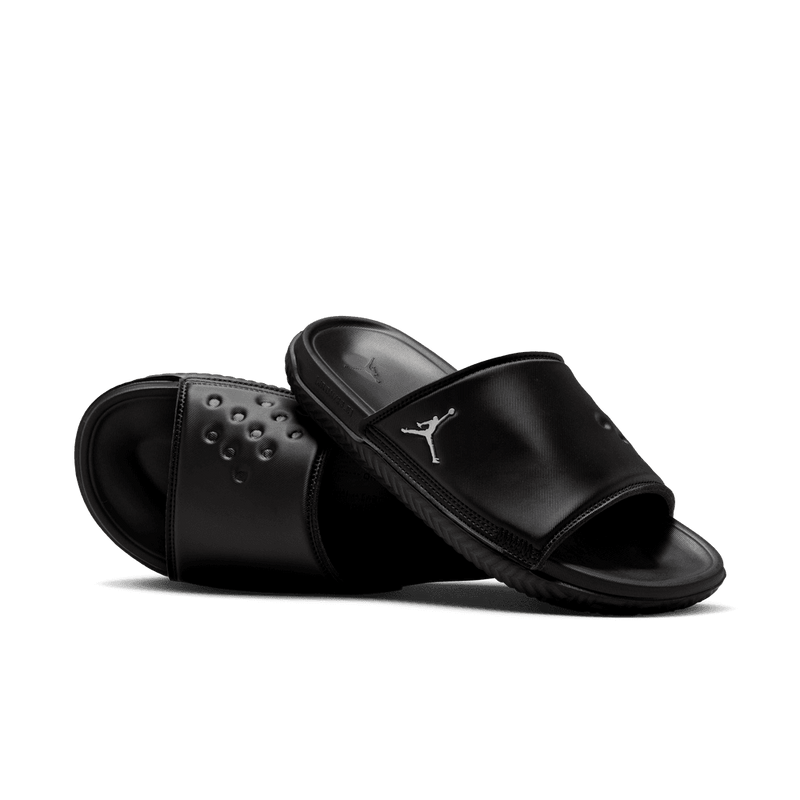 Jordan Play Men's Slides 'Black/Silver'