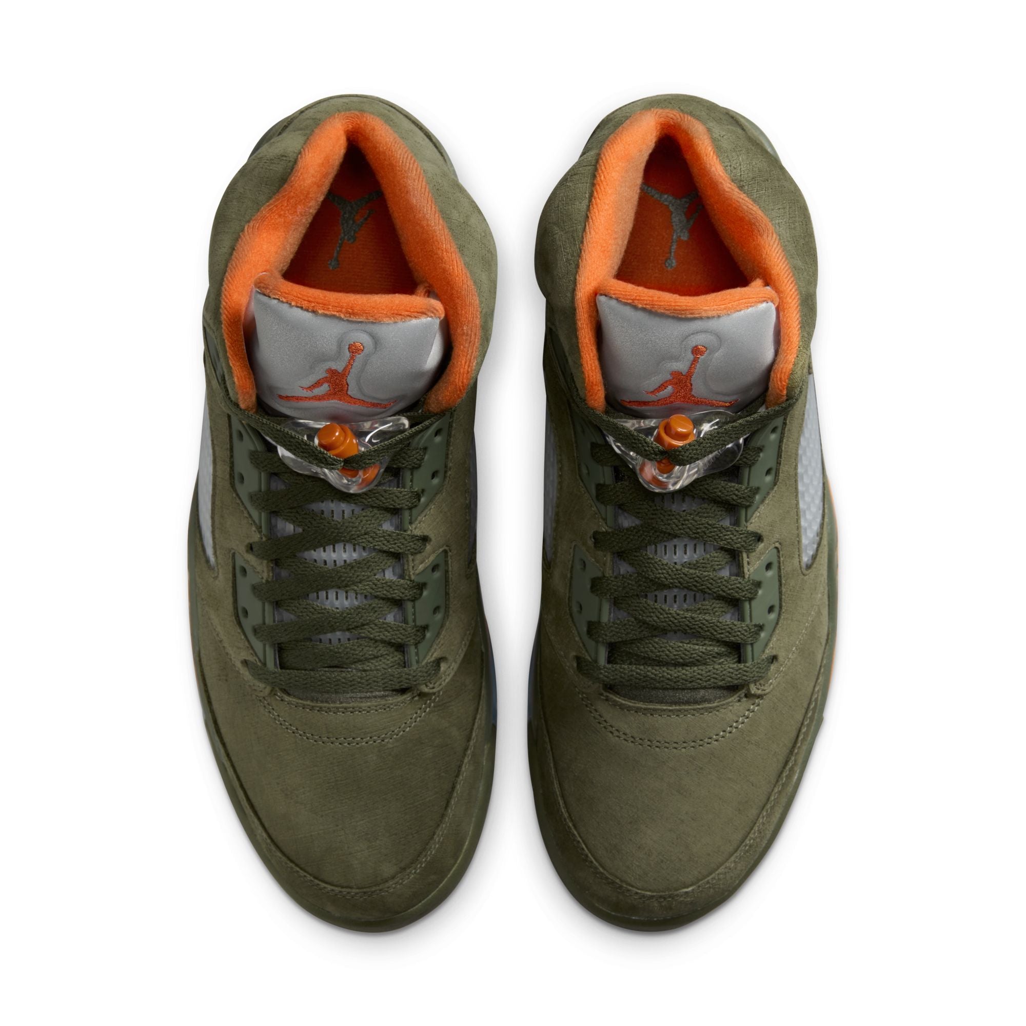 olive green jordans 5
