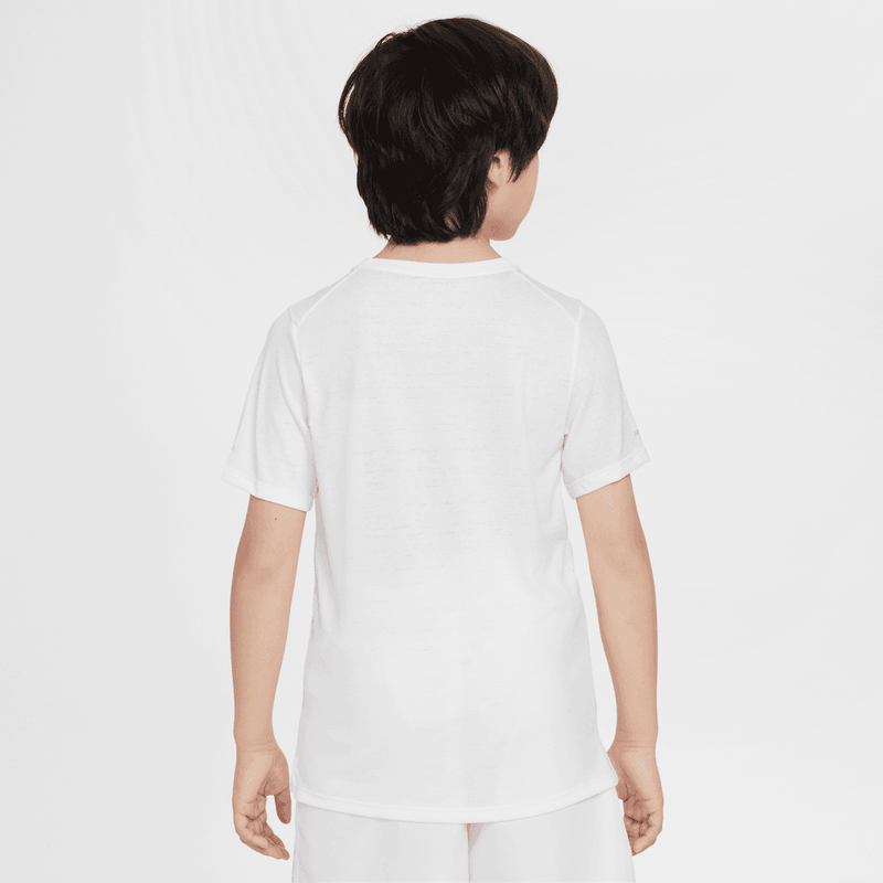 Nike Dri-FIT Miler Big Kids' (Boys') Training Top 'White'