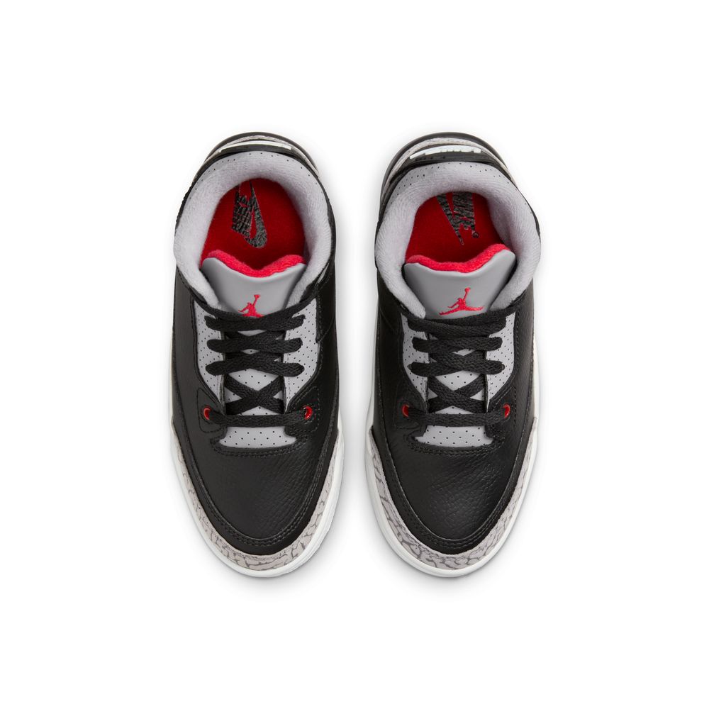 Jordan 3 Retro "Black Cement" Little Kids' Shoes (PS) 'Black/Fire/Cement'