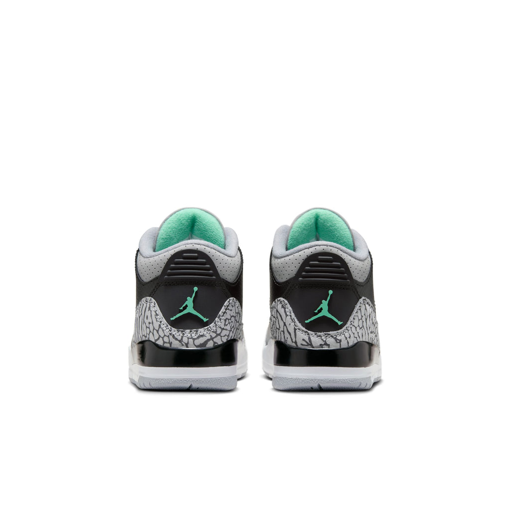 Jordan 3 Retro "Green Glow" Little Kids' Shoes (PS) 'Black/Green Glow/White'