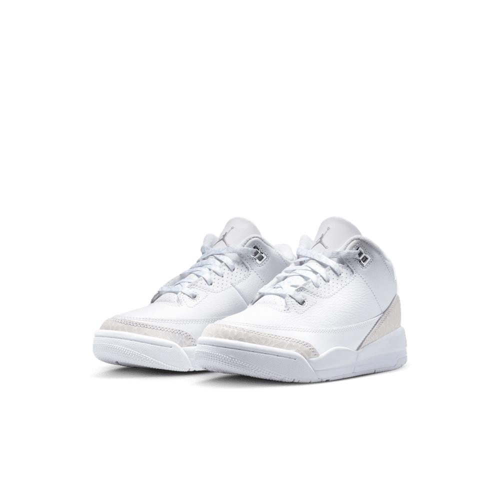 Jordan 3 Retro Little Kids' Shoes (PS) 'White/Silver'