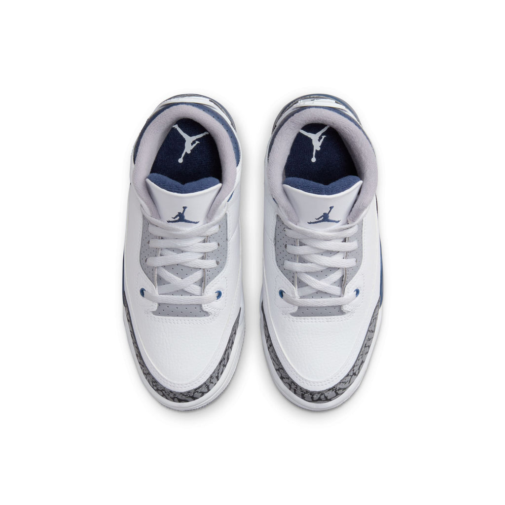 Jordan 3 Retro Little Kids' Shoes (PS) 'White/Navy/Cement'