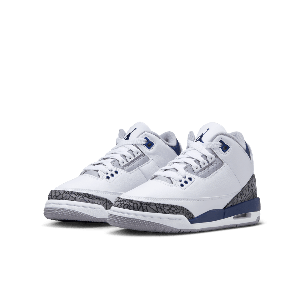 Air Jordan 3 Retro (GS) 'White/Midnight Navy/Cement'