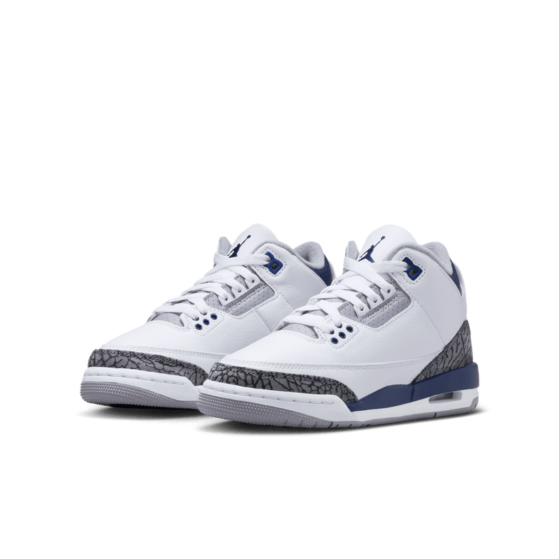 Air Jordan 3 Retro (GS) 'White/Midnight Navy/Cement'