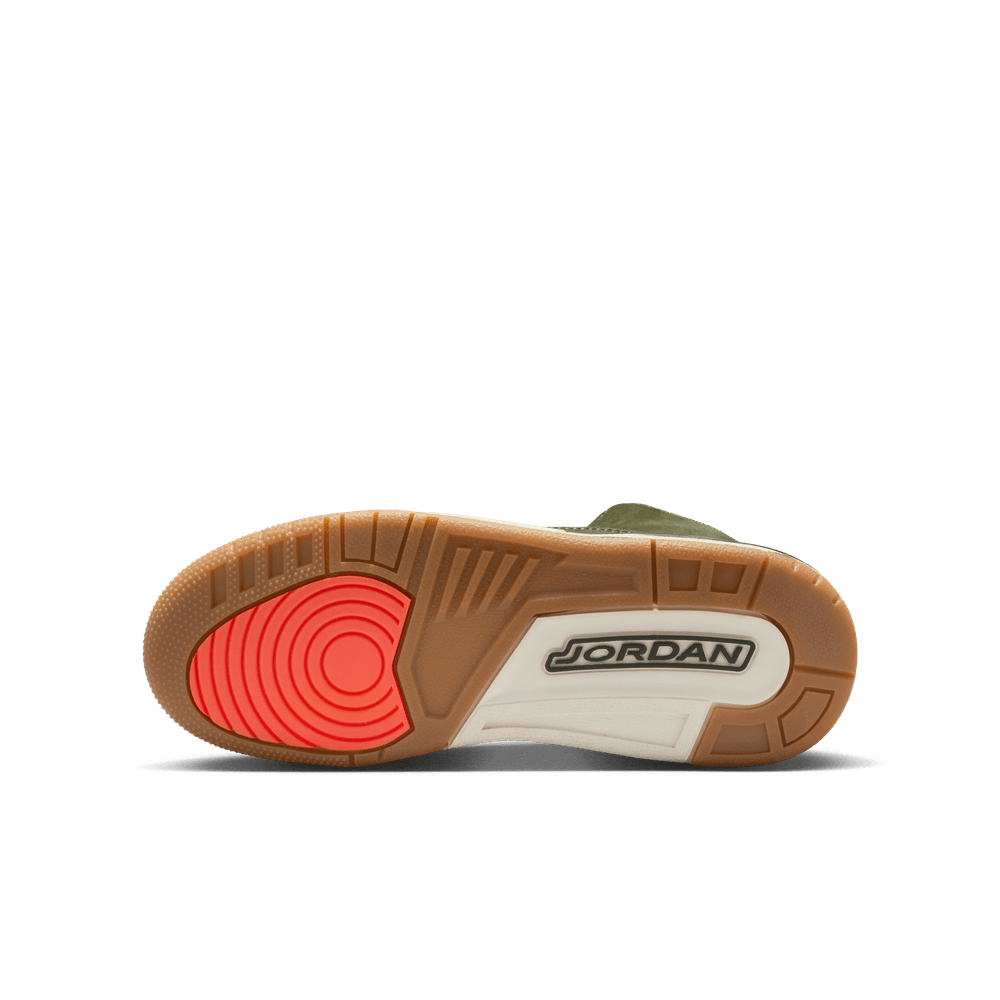 Air Jordan 3 Retro Big Kids' Shoes (GS) 'Olive/Sequoia/Sail'