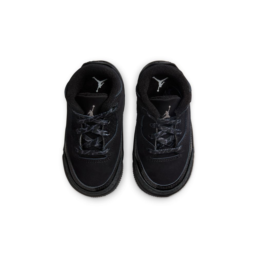 Jordan 3 Retro "Black Cat" Baby/Toddler Shoes (TD) 'Black/Dark Charcoal'