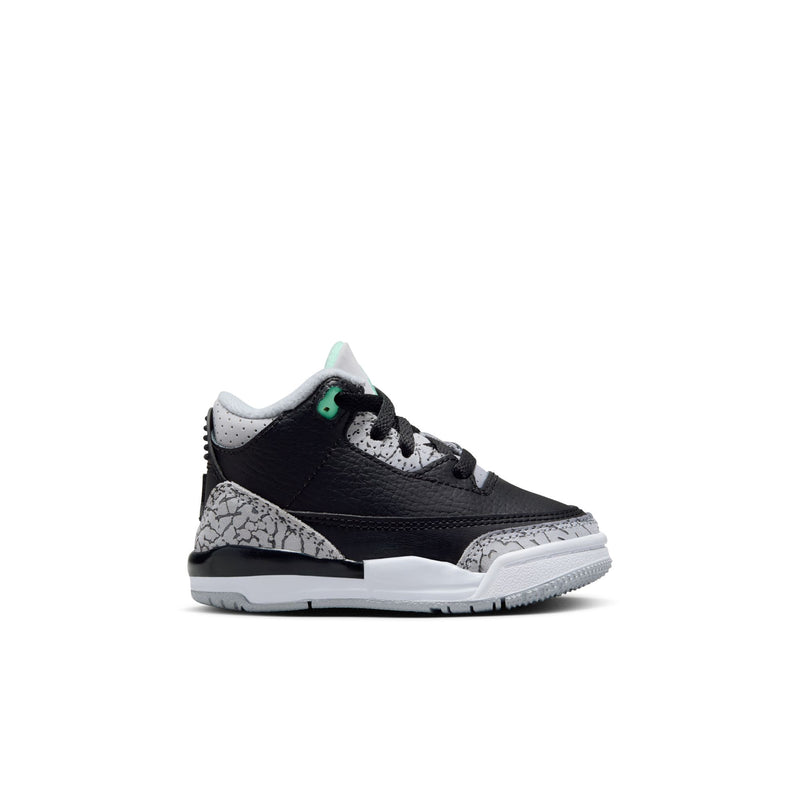 Jordan 3 Retro "Green Glow" Baby/Toddler Shoes (TD) 'Black/Green Glow/White'