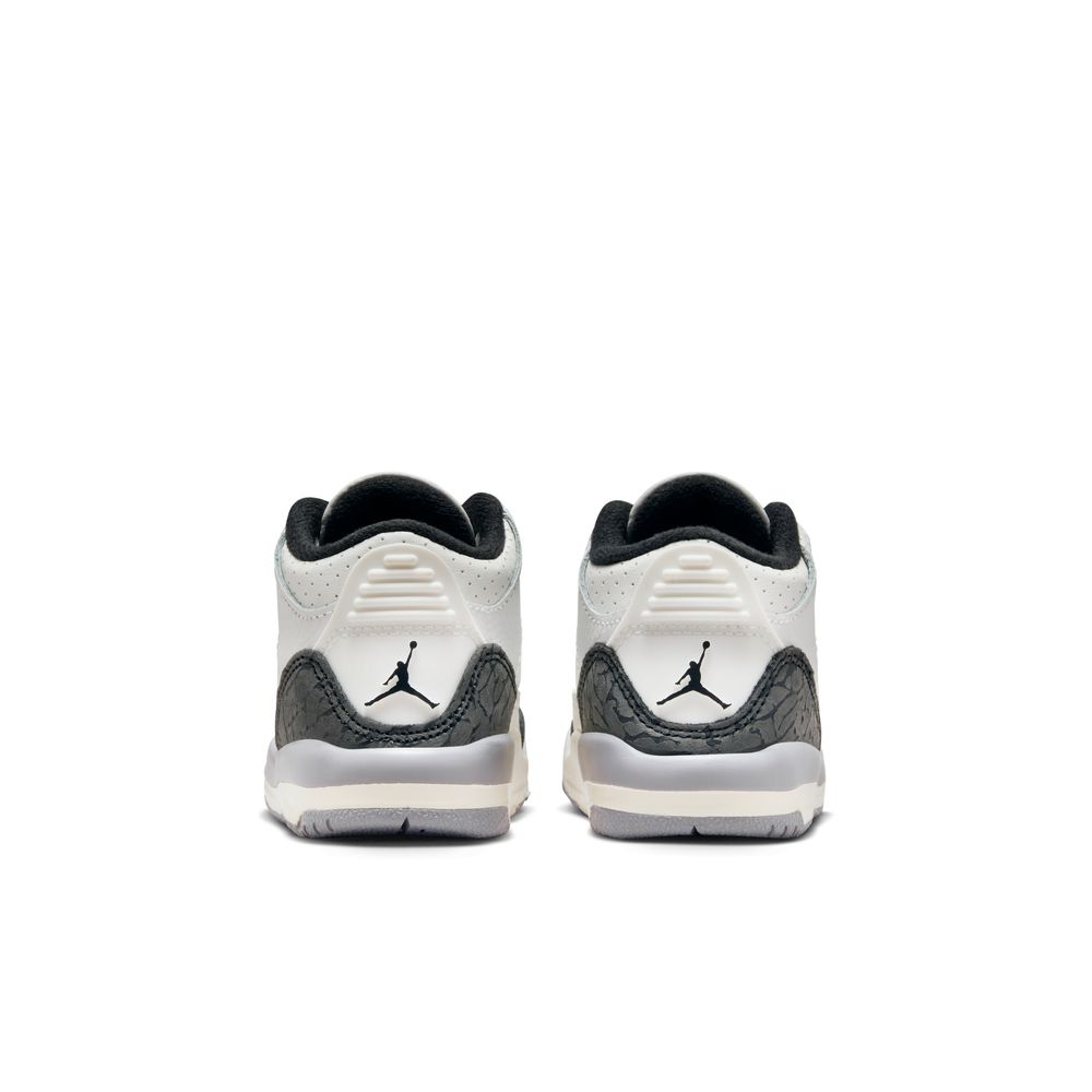 Jordan 3 Retro "Cement Grey" Baby/Toddler Shoes (TD) 'White/Red/Cement Grey'