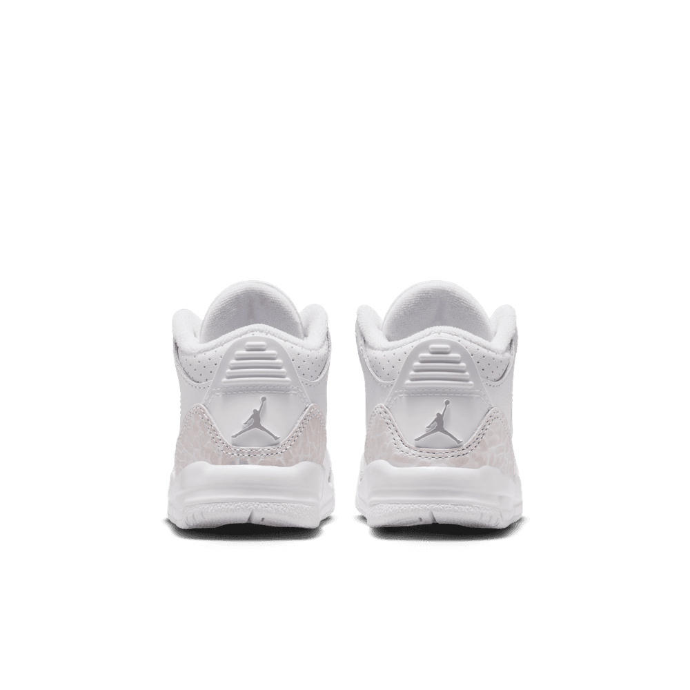 Jordan 3 Retro "Pure Money" Baby/Toddler Shoes (TD) 'White/Silver'