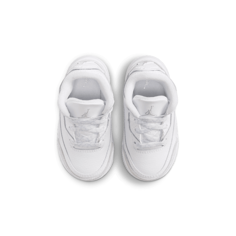 Jordan 3 Retro "Pure Money" Baby/Toddler Shoes (TD) 'White/Silver'