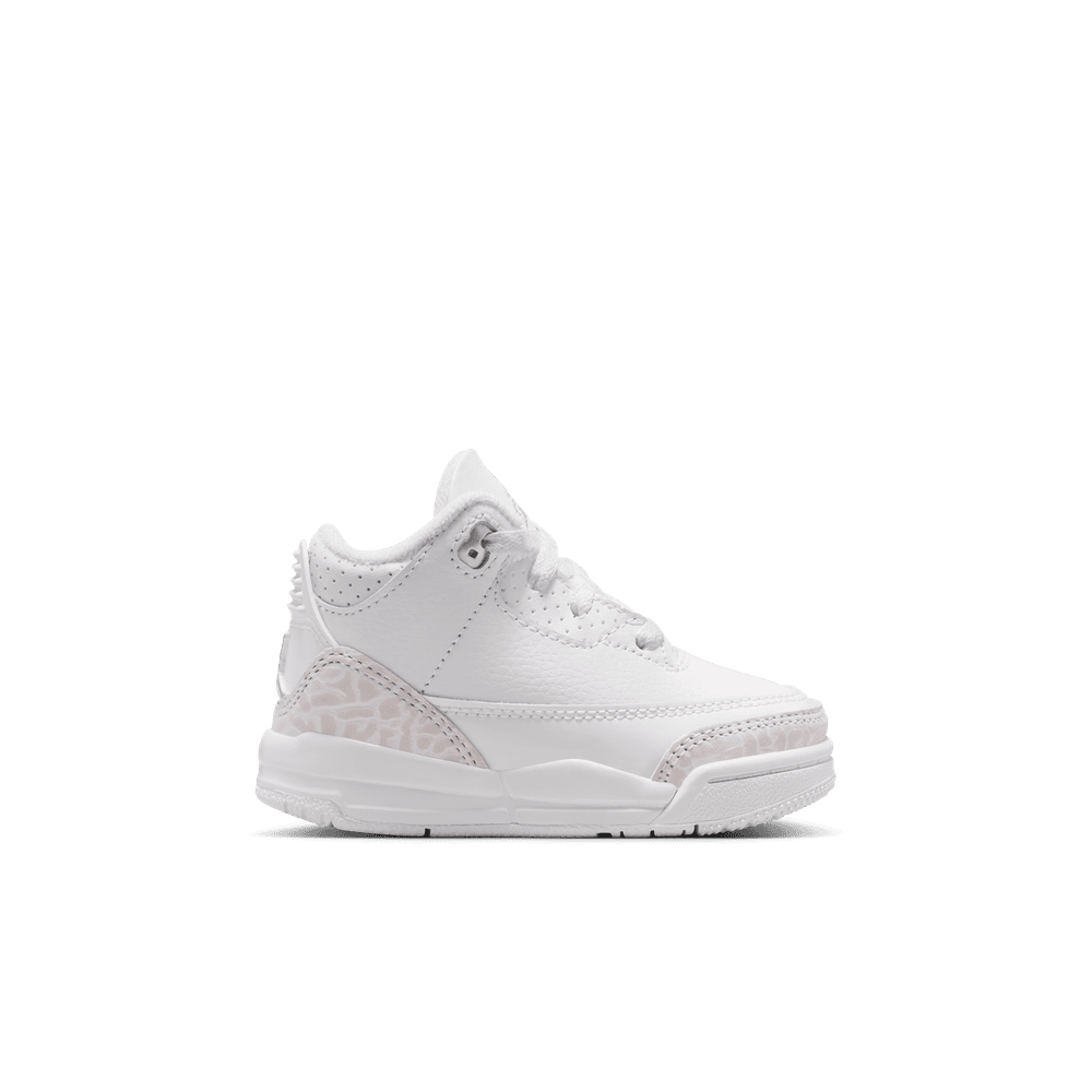 Jordan 3 Retro "Pure Money" Baby/Toddler Shoes (TD) 'White/Silver'
