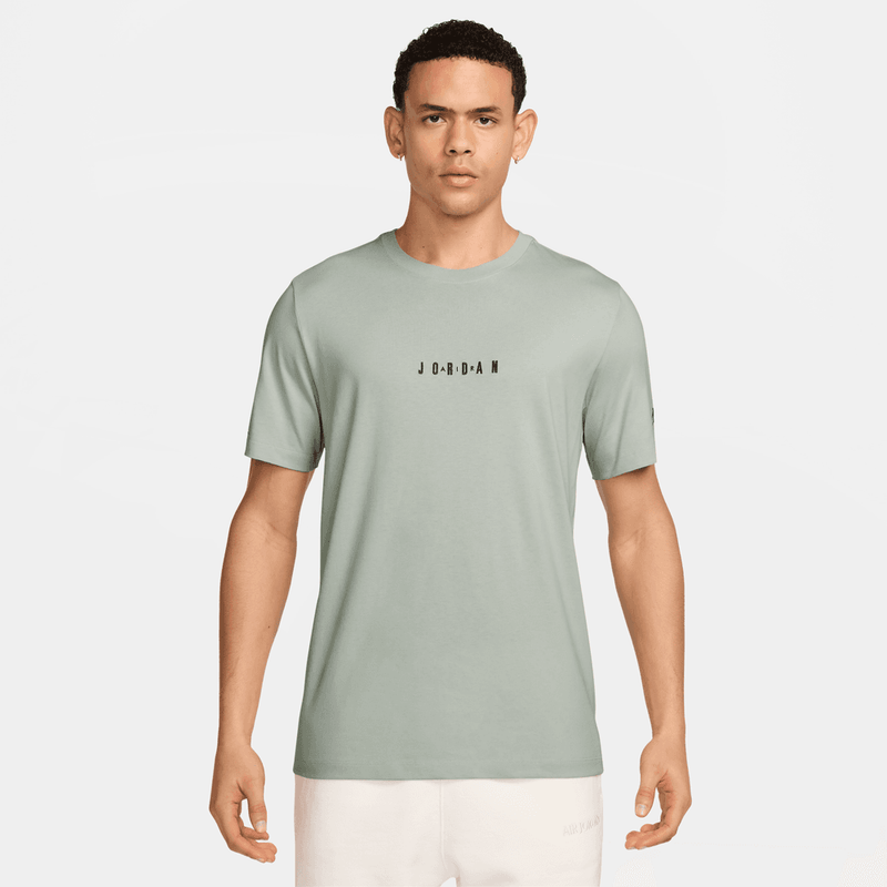 Jordan Air Men's T-Shirt 'Light Silver/Black'