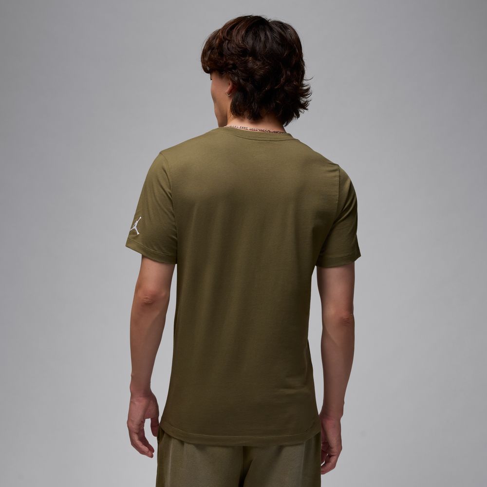 Jordan Air Men's T-Shirt 'Olive/White'