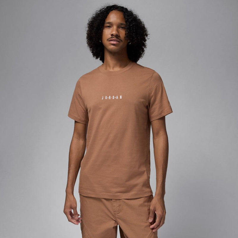 Jordan Air Men's T-Shirt 'Brown/White'