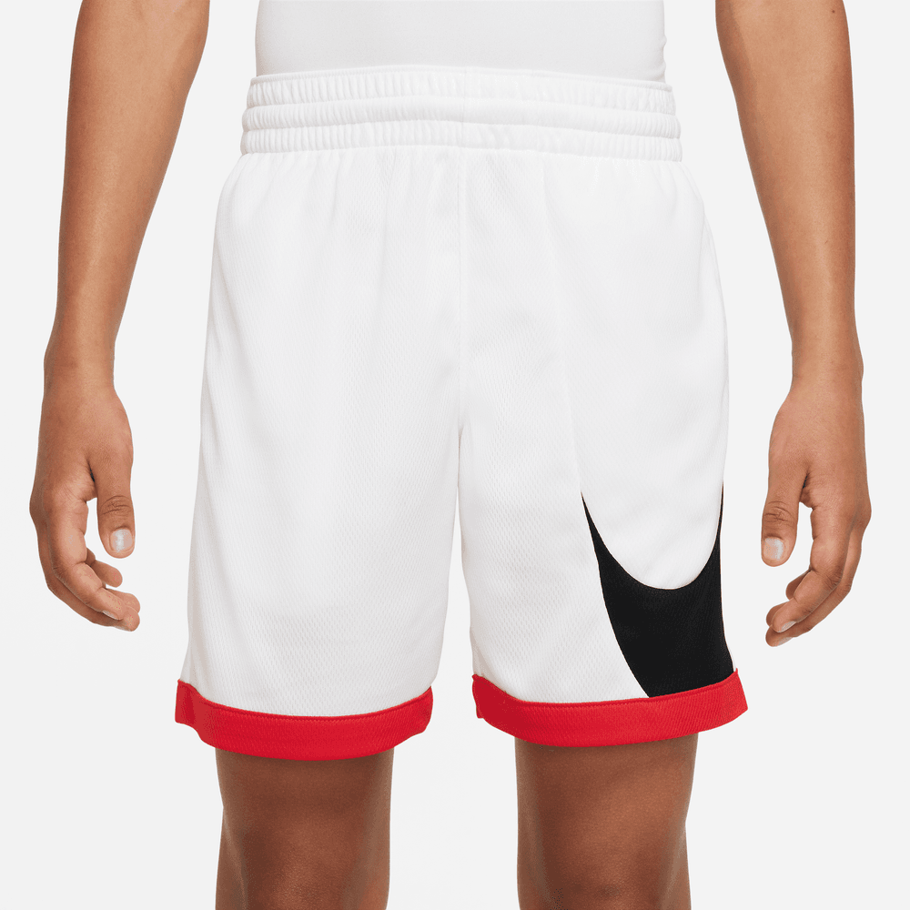 Nike Dri-FIT Big Kids' (Boys') Basketball Shorts 'White/Red/Black'