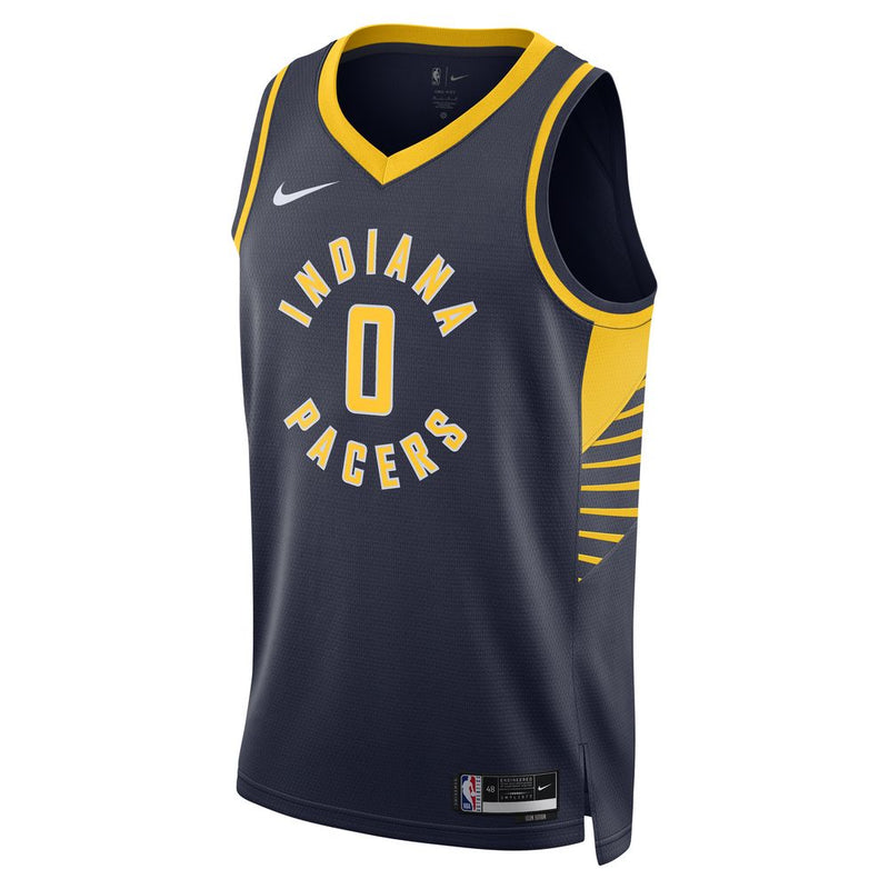 Tyrese Haliburton Indiana Pacers Icon Edition 2024/25 Men's Nike Dri-FIT NBA Swingman Jersey 'Navy'