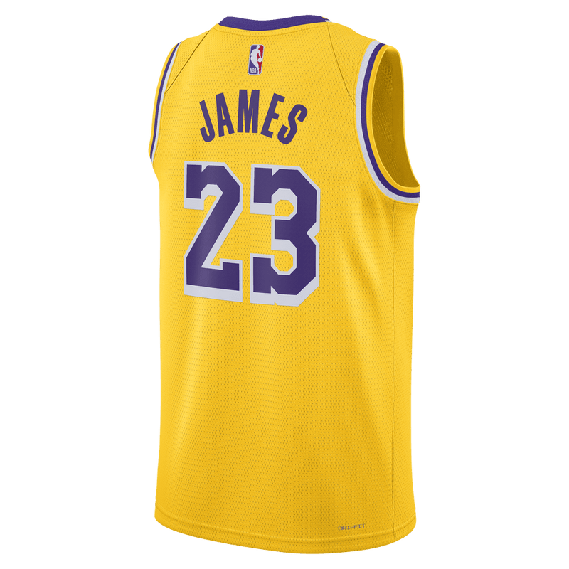 LeBron James Los Angeles Lakers Icon Edition 2022/23 Nike Dri-FIT NBA Swingman Jersey 'Amarillo'