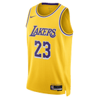 LeBron James Los Angeles Lakers Icon Edition Nike Dri-FIT NBA Swingman Jersey 'Amarillo'