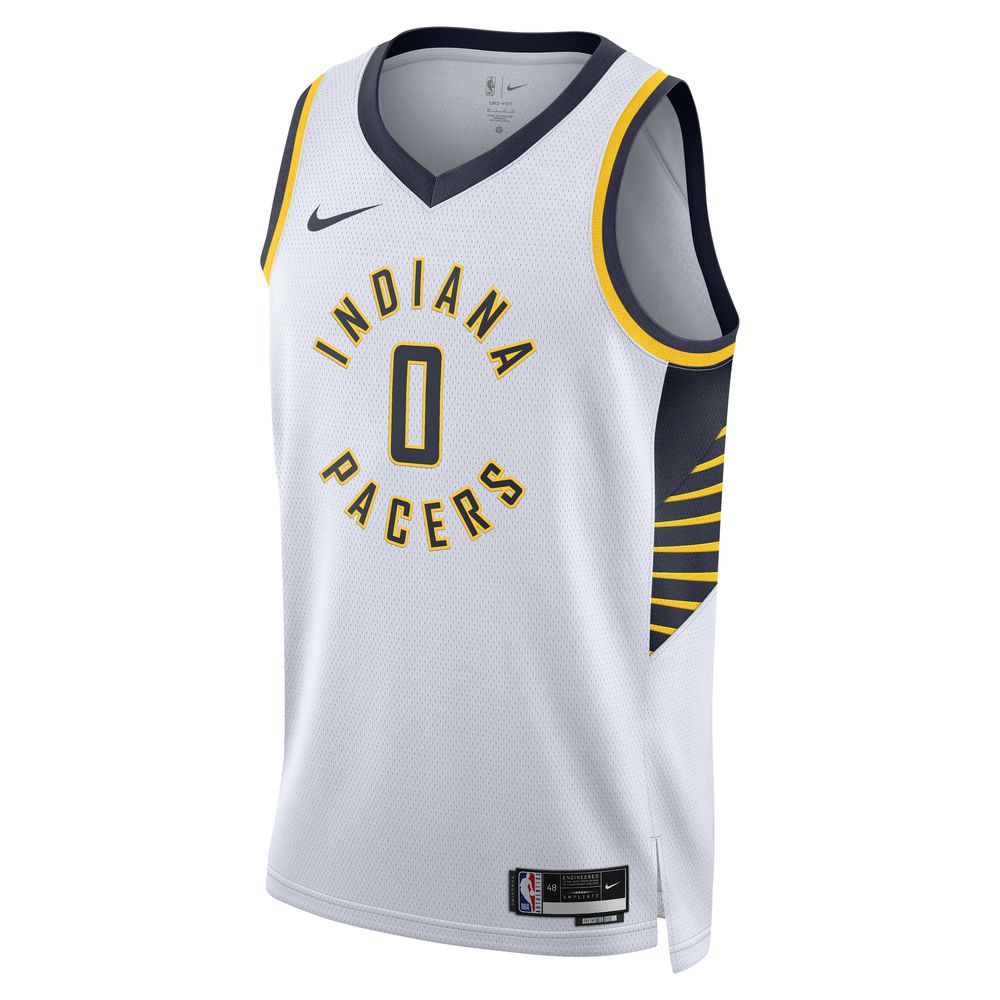 Tyrese Haliburton Indiana Pacers Association Edition 2024/25 Men's Nike Dri-FIT NBA Swingman Jersey 'White'