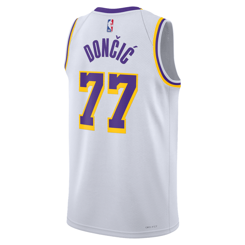 Luka Doncic Los Angeles Lakers Association Edition 2022/23 Men's Nike Dri-FIT NBA Swingman Jersey 'White'