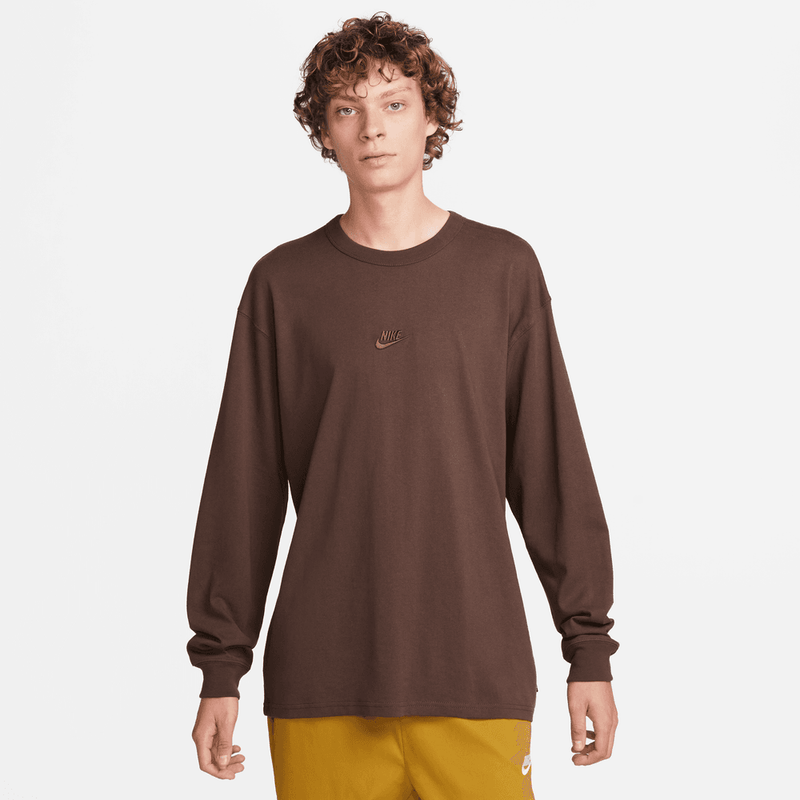 Nike Sportswear Premium Essentials Men's Long-Sleeve T-Shirt 'Baroque Brown'